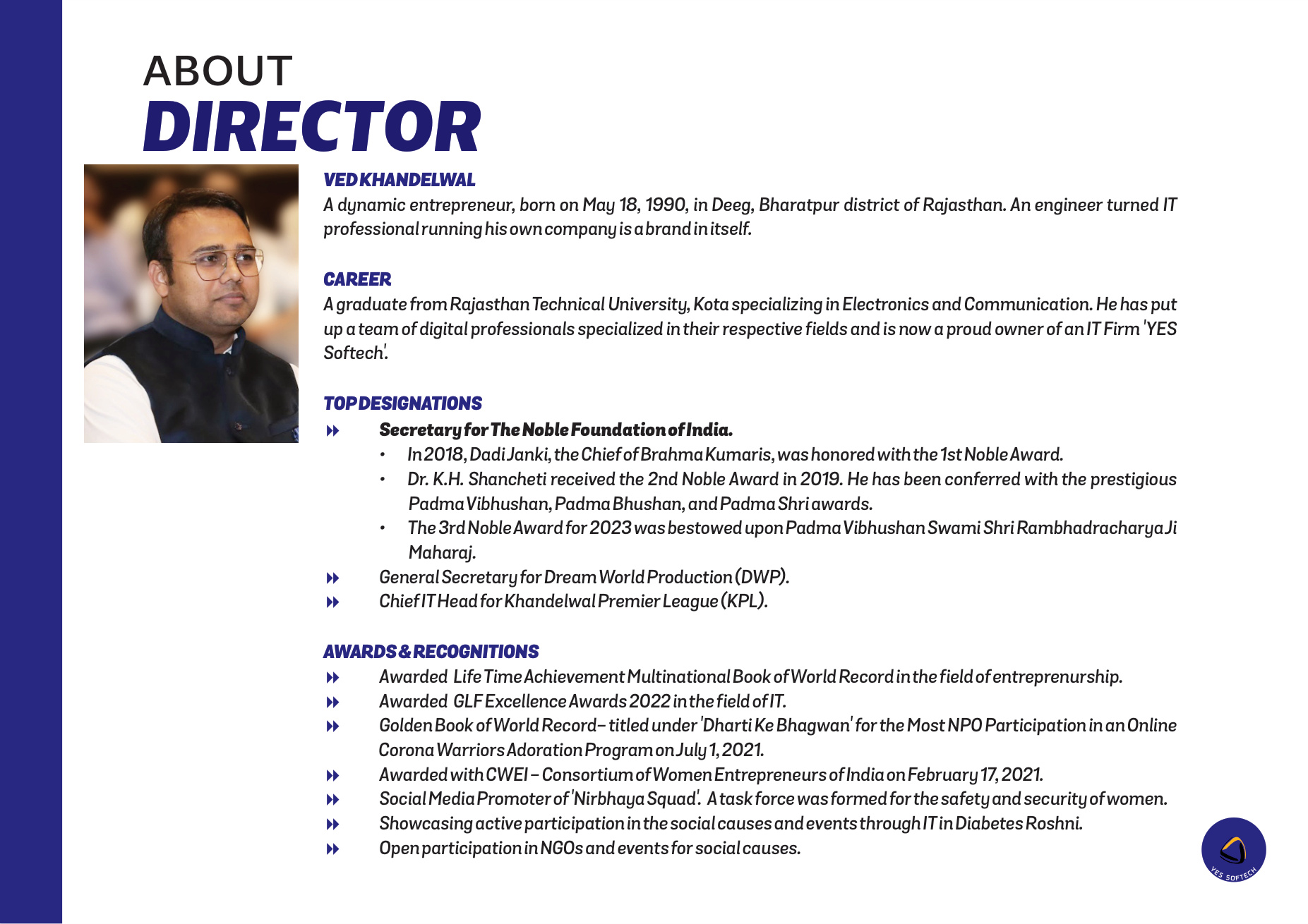 E-commerce Development project and digital work by YES Softech in Jaipur